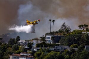 Los Angeles wildfires: Canadian plane out of service after drone collision